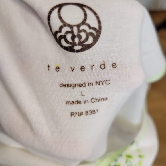 Te Verde Green Ombre Printed Tank Top Size Large - Picture 2 of 4